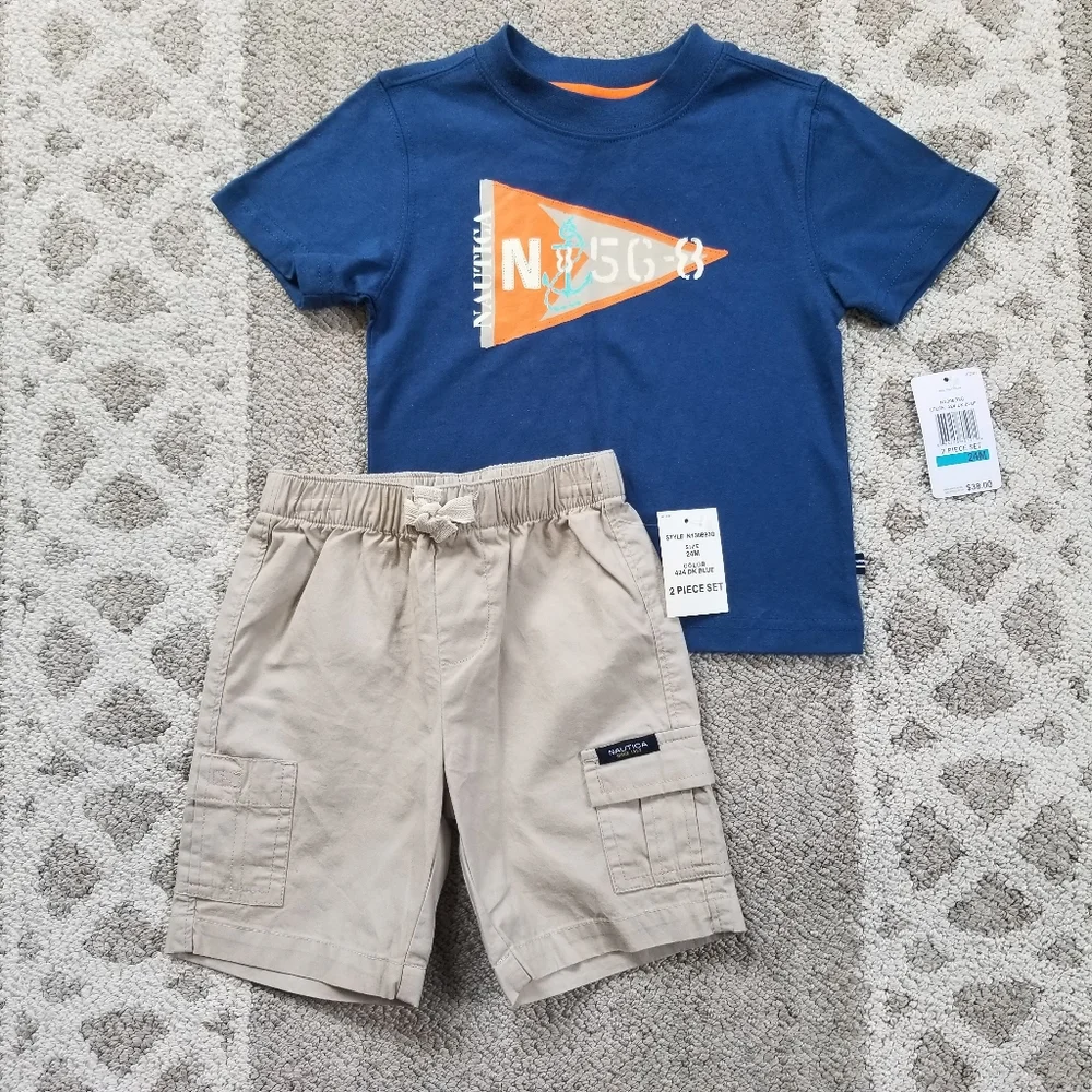 Nautica Shorts Set 24 Months NEW